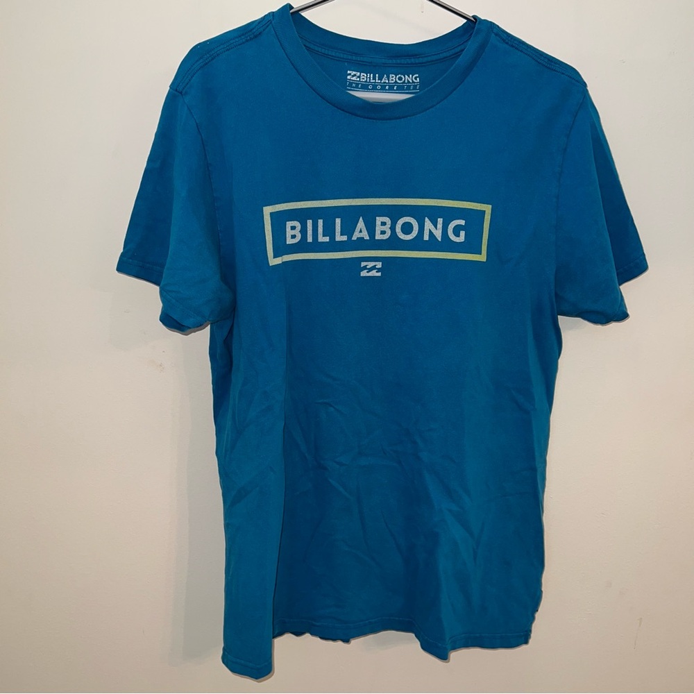 Billabong Men’s Blue Logo Short Tee Size Large